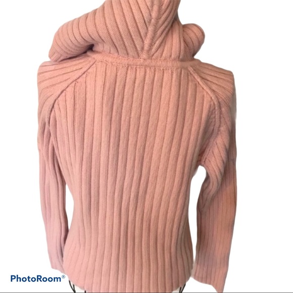 DKNY JEANS 1/4 Zip Sweater Hoodie Size Large - Picture 3 of 7